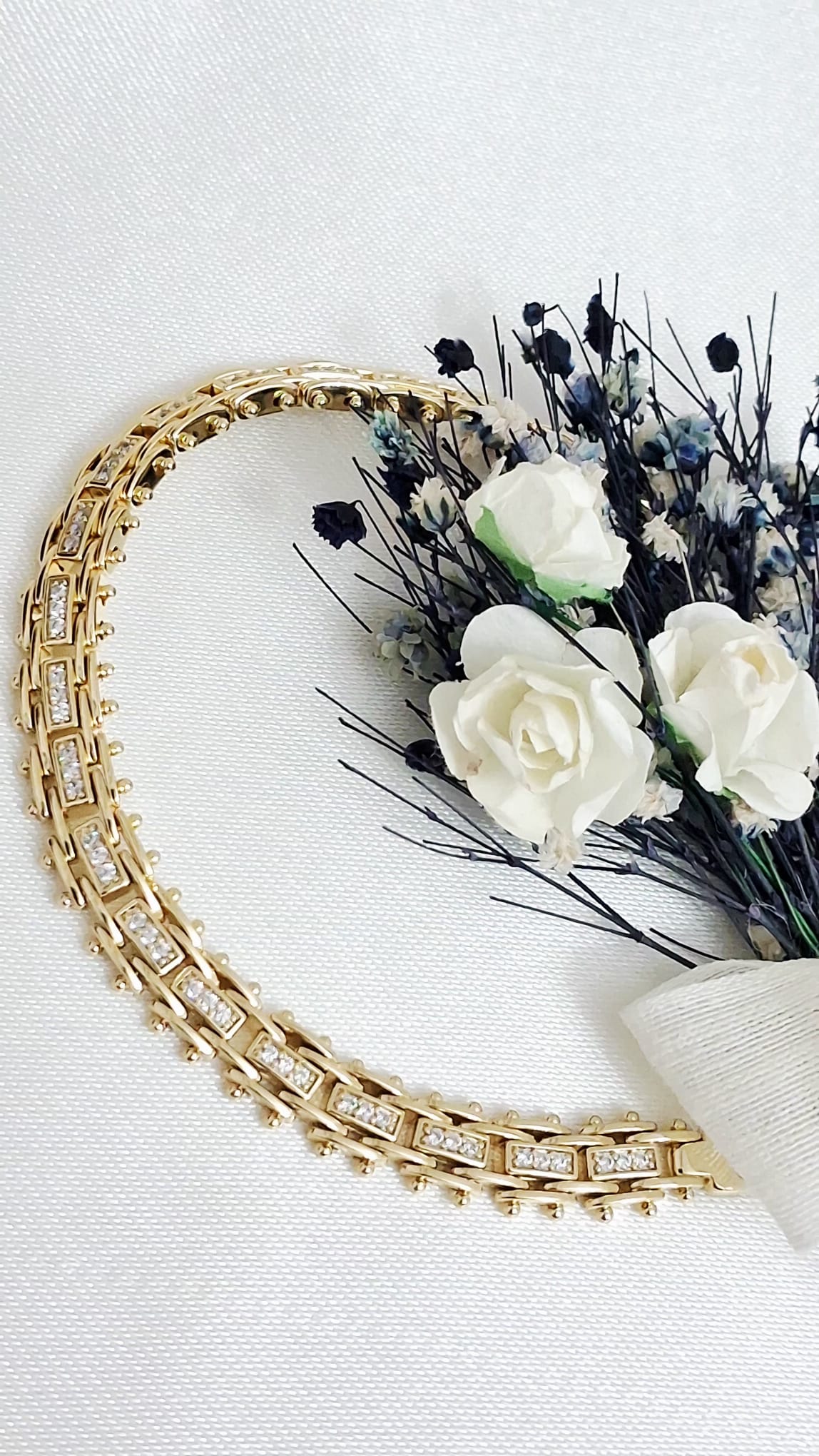 XUPING Bileklik - Kare Kesim Taş Detaylı, Kilitli